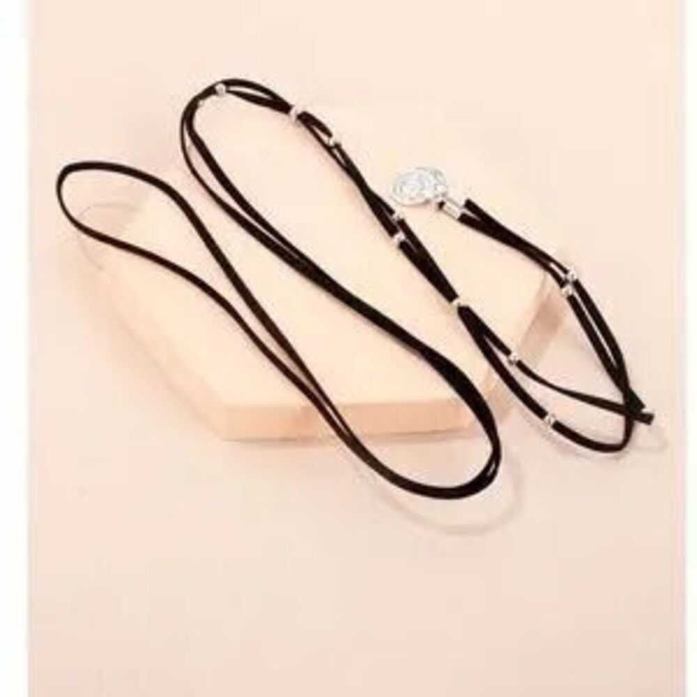 Boho Long Wrap Pendant Tie Long Necklace - Picture 4 of 5